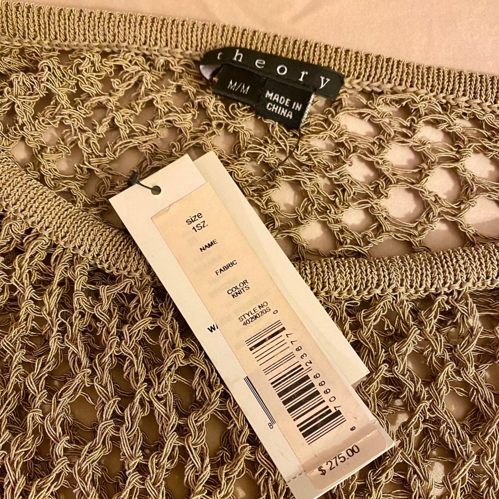 THEORY Nude Fishnet Cover -Ups Dress NWT